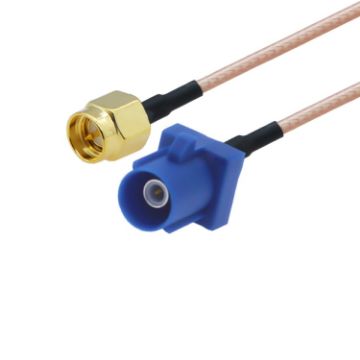 Picture of 20cm Antenna Extension RG316 Coaxial Cable (SMA Male to Fakra C Male)