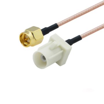 Picture of 20cm Antenna Extension RG316 Coaxial Cable (SMA Male to Fakra B Male)