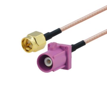 Picture of 20cm Antenna Extension RG316 Coaxial Cable (SMA Male to Fakra H Male)