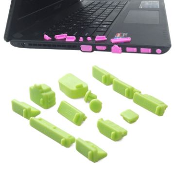 Picture of 13 in 1 Universal Silicone Anti-Dust Plugs for Laptop (Green)