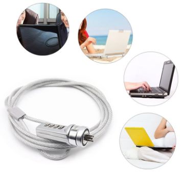 Picture of Four Digit Computer Lock Notebook Universal Anti-theft Password Lock, Size:Diameter 3.5 mm Length 1.2 m