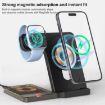 Picture of U17 15W 5 in 1 Folding Magnetic Wireless Charger with Night Light (Black)