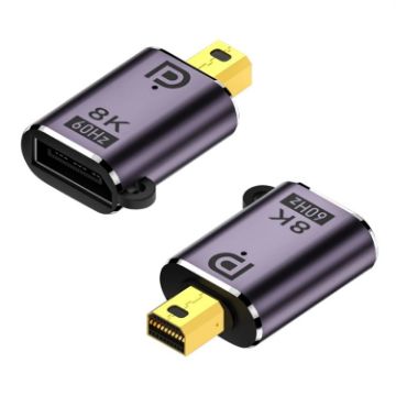 Mini DP Male to DP 1.4 Female Adapter 8K 60Hz HD Video Transmission - 1