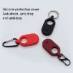 Picture of For Samsung Galaxy SmartTag2 With Key Ring Silicone Protective Case, Style: D Buckle Black