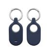 Picture of For Samsung Galaxy SmartTag2 With Key Ring Silicone Protective Case, Style: Round Buckle Deep Blue