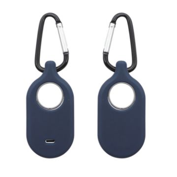 Picture of For Samsung Galaxy SmartTag2 With Key Ring Silicone Protective Case, Style: D Buckle Deep Blue