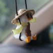 Car Cartoon Duck Rear View Mirror Interior Pendant - Pink Guitar Duck - 4