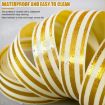 Picture of 2.5cm x 5m Golden Tile Gap Tape Waterproof PVC Self Adhesive Sticker (Silver)