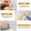 Picture of 2.5cm x 5m Golden Tile Gap Tape Waterproof PVC Self Adhesive Sticker (Silver)
