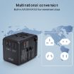 Picture of HHT905 PD 45W Dual USB+Dual Type-C Interface Multi-function Universal Travel Conversion Plug (Black)