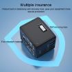 Picture of HHT905 PD 45W Dual USB+Dual Type-C Interface Multi-function Universal Travel Conversion Plug (Black)
