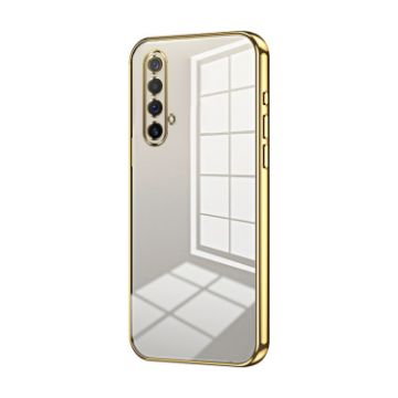 Realme X50/X50m 5G Transparent Plating Phone Case - Gold - 1
