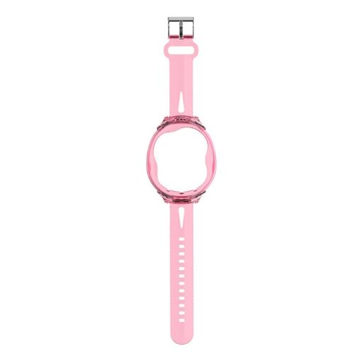 Tamagotchi UNI (2023) Silicone Watch Strap Case - Transparent Pink - 1