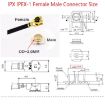 Picture of 1 In 4 IPX To SMAJ RG178 Pigtail WIFI Antenna Extension Cable Jumper (20cm)