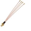 IPX to SMAK RG178 Pigtail WIFI Antenna Extension Cable Jumper (15cm) - 1