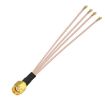 IPX to RPSMAJ RG178 Pigtail WIFI Antenna Extension Cable Jumper - 1