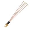 Picture of 1 In 4 IPX To RPSMAK RG178 Pigtail WIFI Antenna Extension Cable Jumper (15cm)