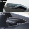 Picture of For Tesla Model 3/Y Car Turn Signal Lever Carbon Fiber Pattern Protective Cover (Bright Black)