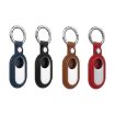 Picture of For Samsung Galaxy SmartTag 2 Leather Keychain Half-wrap Protective Case (Deep Blue)