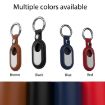 Picture of For Samsung Galaxy SmartTag 2 Leather Keychain Half-wrap Protective Case (Black)