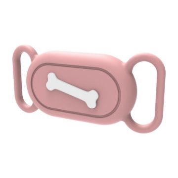 Samsung Galaxy SmartTag 2 Pet Life Waterproof Silicone Protective Case - Pink Bone - 1