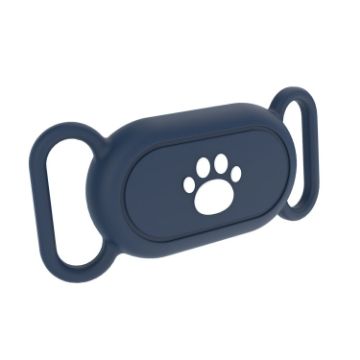 Samsung Galaxy SmartTag 2 Pet Life Waterproof Silicone Protective Case - Deep Blue Cat Claw - 1