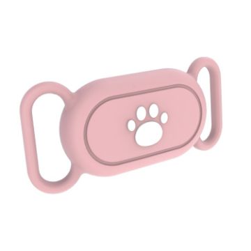 Samsung Galaxy SmartTag 2 Pet Life Waterproof Silicone Protective Case - Pink Cat Claw - 1