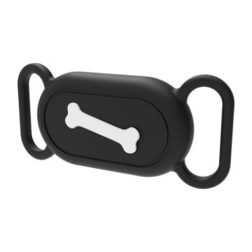Samsung Galaxy SmartTag 2 Pet Life Waterproof Silicone Protective Case - Black Bone - 1