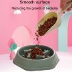 Picture of Bone Shape Dog Slow Food Bowl Dog Food Pot Pet Feeder (Coral Pink)