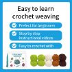 Picture of 4pcs/Set Large Cactus Crochet Starter Kit for Beginners with Step-by-Step Video Tutorials