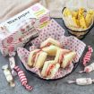 50 Sheets Heart Food Wrapping Paper - Waterproof Grease Proof Liners - 7