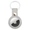 Picture of For AirTag Shockproof Anti-scratch Leather Protective Case Cover with Hang Loop Key Chain (Grey)