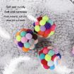 Picture of 6cm Pet Toys Sound Ball Plush Self-Help Relief Bite Resistant Teething Cats And Dog Toy Balls (Colorful)