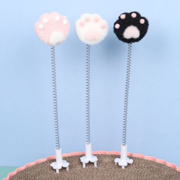 Picture of Cats Scratching Board Cartoon Shaker Spring Toys Teaser Cats Stick Pet Supplies, Color: Cat Claw (Random Color)