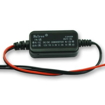 Fulree 12V to 3.3V 2.5A Vehicle Power Supply Converter - 1