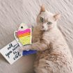 Picture of Pet Cats Toys Lanyard Sisal Cardboard Fish Claw Sharpening Toys (Colorful)