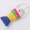 Picture of Pet Cats Toys Lanyard Sisal Cardboard Fish Claw Sharpening Toys (Colorful)