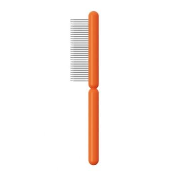 Picture of Cats And Dogs Long Hair Knotting Brush Pets Stainless Steel Detangling Comb, Size: Coarse Teeth (Orange)