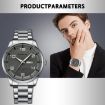 Picture of CRRJU 5005 Men Steel Strap Watch Simple Business Personalized Waterproof Watch With Calendar Display (Golden)
