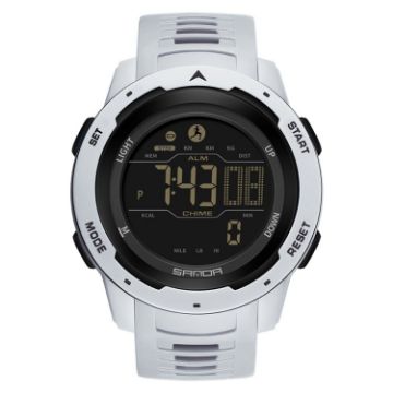 Picture of SANDA 2145 Calorie Pedometer Alarm Clock Waterproof Multifunctional Hiking Sports Shockproof Smart Watch (Gray)