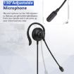 Picture of SOYTO SY227 Single-side Operator Ear Hook Headset Corded Computer Headset, Interfaces: Separation USB Wire Control