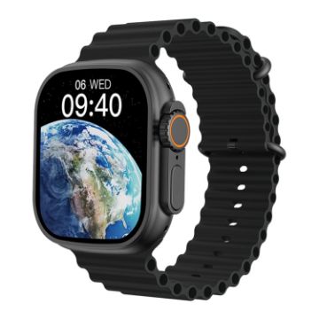 Picture of WIWU SW01 Ultra Max 2.2 inch IPS Screen IP68 Waterproof Bluetooth Smart Watch (Black)