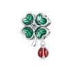 Picture of S925 Sterling Silver Seven-Star Ladybug Lucky Four-Leaf Clover DIY Beads (SCC2724)