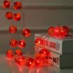 1.5m Chinese Red Lantern LED Lights - 10 Light New Year (Flush Lantern) - 5