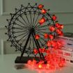 1.5m Chinese Red Lantern LED Lights - 10 Light New Year (Flush Lantern) - 6