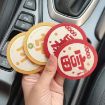 Picture of 2pcs/set Car Anti-skid Water Coaster For Blessing General Car Decoration, Color: Safety