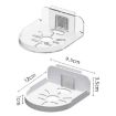 Picture of Traceless Wall Mounted Camera Bracket Home No-Punch Surveillance Rack Router Shelf (White)