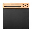 10W Wireless Charging Bamboo Mouse Pad with Phone Holder - 1