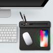 10W Wireless Charging Bamboo Mouse Pad with Phone Holder - 3