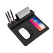 10W Wireless Charging Bamboo Mouse Pad with Phone Holder - 4